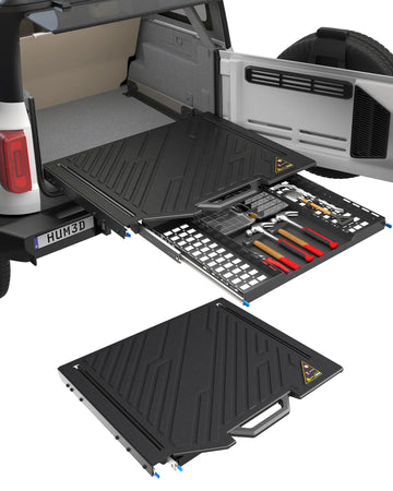 Broaddict Slide Out Tailgate Fit for Ford Bronco 2021-2025 4-Door Double Extend Trunk Table Pull Out Cargo Shelf
